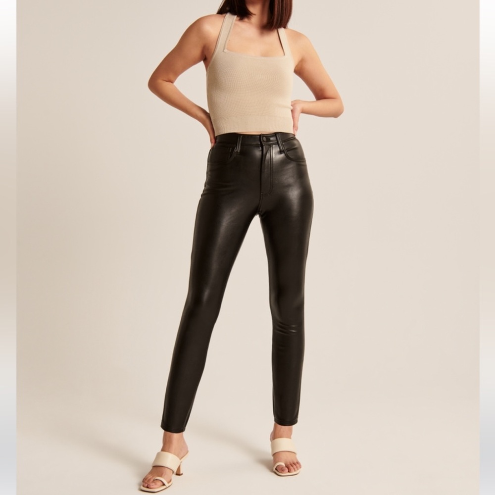 Abercrombie Leather Skinny Pants